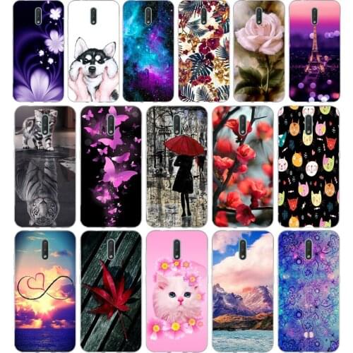 D Phone Case For Nokia 2.3 3 5 Soft Silicone TPU Ultra Thin Flower Floral Painted Back Cover For Nokia 2.3 Case