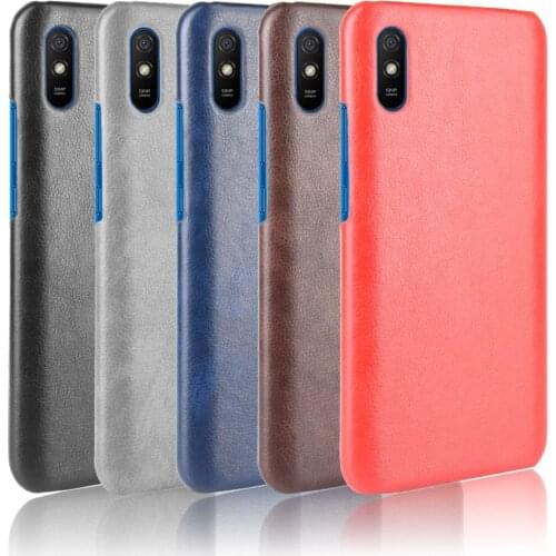 For Xiaomi Redmi 9A Case Redmi 9A Case Pattern Litchi Skin PU Leather and PC Book Cover For Xiaomi Redmi 9 A 9A Phone Case 6.44"