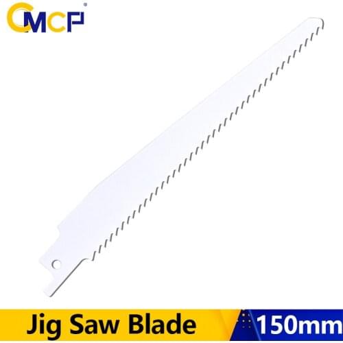 CMCP Jig Saw Blade 150mm(6'') Jigsaw Blade S644EM 6TPI Reciprocating Saw Blade HCS Steel Saber Blades for Cutting Wood