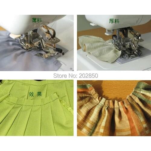 Domestic Multi-Function Sewing Machine Presser Foot,Ruffler Foot,4 Sizes of Adjustable Ruffler Images,#55705,Great Quality