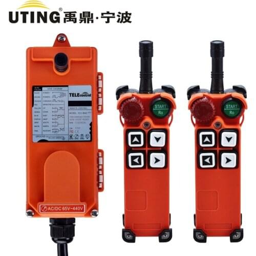 F21-4S 4 Channel Crane Remote Control 1 Speed 2 Transmitter 1 Receiver Hoist Truck Crane Remote Controller System CE IP65
