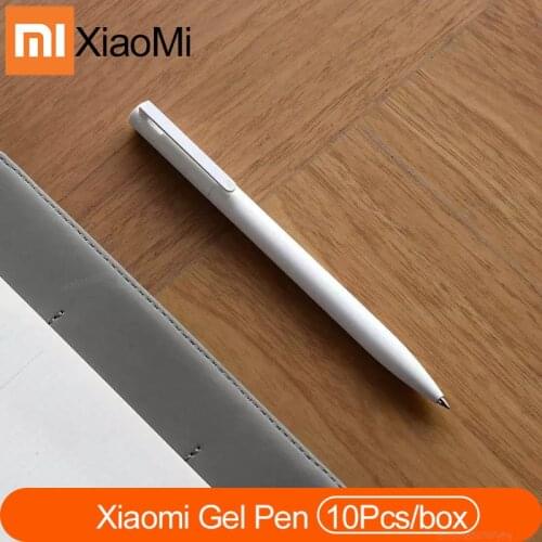 Newest Original Xiaomi Gel Pen 0.5mm Black Refill No Cap Bullet Pen Smooth Switzerland MIKRON Nib Japanese Ink