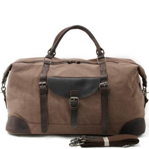 Bag Canvas Shoulder Cloth Bags For Young Large Capacity Vintage Style Crossbody Solid Multifunctional 2021 Multiple Pocket Color