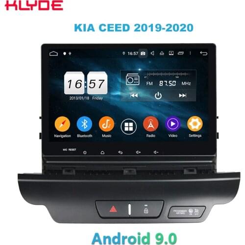 KD-9059 Klyde 4G Wifi Android 9.0 Octa Core 4G RAM DSP BT RDS Car Multimedia Player Radio for K I A CEED 2019-2020