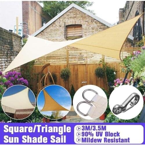 Pergola Cover Canopy Awning Triangle Square Waterproof Sun Shelter Sunshade Outdoor Car Beach UV Protection
