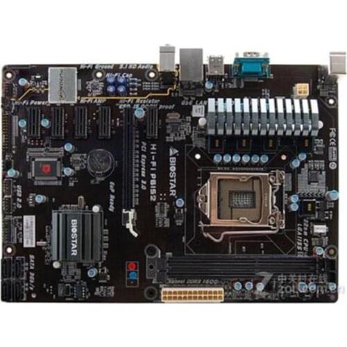 6GPU 6PCIE For Biostar HI-FI P61S2 Original Used Desktop Motherboard H61 Socket LGA1155 (Alternative H81 H61 TB250 PRO BTC )