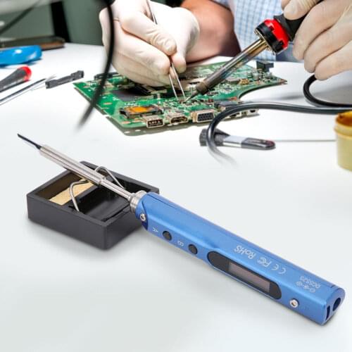 Electric Soldering Iron Set Mini Digital Display Temperature Adjustable SQ-001 TS100 Smart Soldering Iron Welding Tools