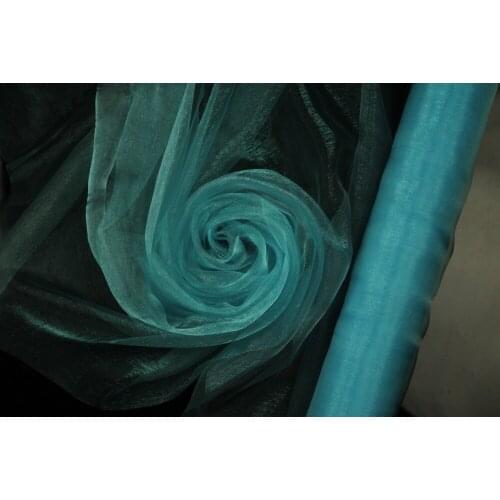 Sky Blue ORGANZA ROLLS For background TABLE RUNNER, Chair Sashes FOR wedding decoration, DIY Organza 75CM width, 110 meters roll