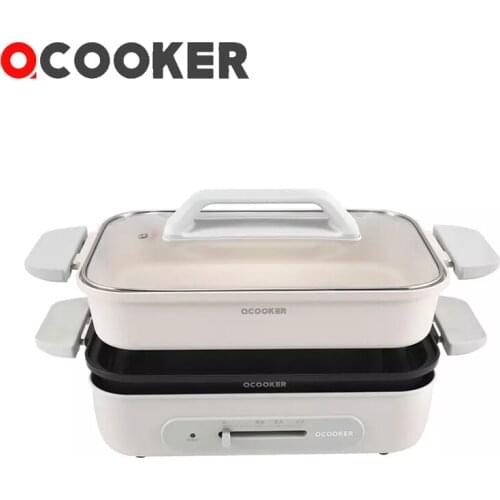 Ocooker Cooking Pot Non Stick Multifunctional Roasting Pan Electric Grill Pan Oven Net Pot Pot Roasting Machine Household