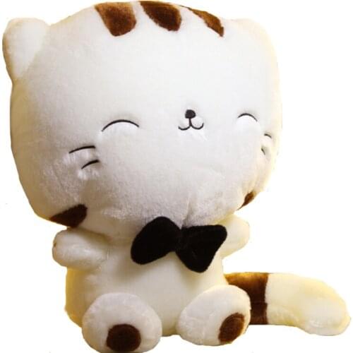 45*28cm Lovely Cute Soft Plush Pillow Cat dolls toys Animal Pelucia Dolls Girl gifts Stuffed dolls Kawaii Cute cartoon Cat