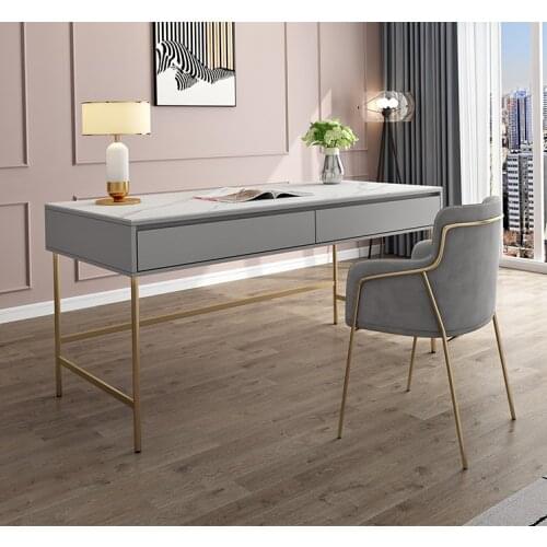Nordic port style rock desk light luxury simple family bedroom computer desk study desk beauty consulting desk chair