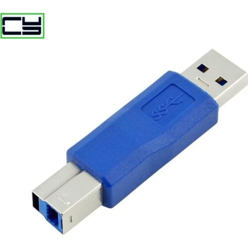 Standard USB 3.0 Type A Male to USB 3.0 Type B Male Plug Connector Adapter USB3.0 Converter Adaptor AM to BM