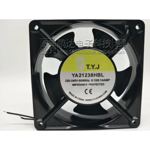 T.Y.J YA21238HBL Server Cooling Fan AC 220V 0.14AMP 120x120x38mm