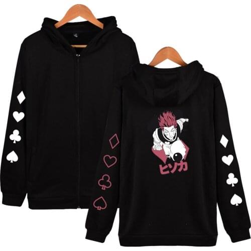 Anime Hunter X Hunter Hoodie HIsoka Casual Sweatshirt Sportswear Streetwear Men 2020 Autumn Winter Zipper Hooded Jacket Hoody