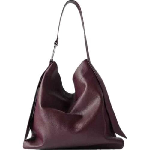 Women Leather Handbags Womens PU Tote Bag Large Female Shoulder Bags Bolsas Femininas Femme Sac A Main Brown Black Red