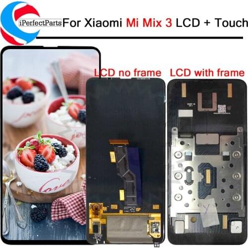 6.39'' For Xiaomi Mi Mix 3 M1810E5A LCD Display With Frame Touch Panel Screen Digitizer Assembly Pantalla For Mi Mix 3 Mix3 LCD