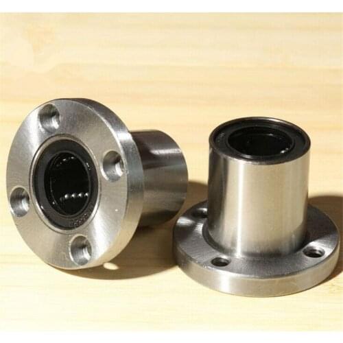 10Pcs/Lot LMF6UU 6mm Round Flange Linear Motion Bearing Ball Bushing 6x12x19mm CNC