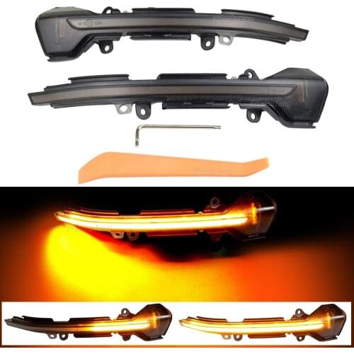 2 PCS Side Wing Scroll Blinker Startup Breath Light For Seat Leon III Mk3 5F ST FR Cupra Arona KJ7 2013 2014 2015 2017 2018