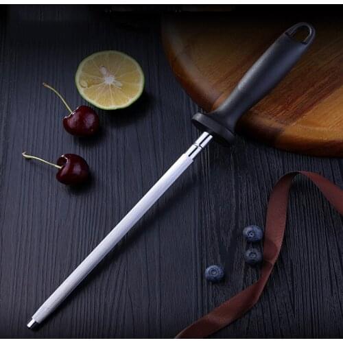Knife Sharpener 12'' Diamond Carbon Steel Professional Chef Knife Sharpening Stick Household Kitchen Accessory Sharpener Rod