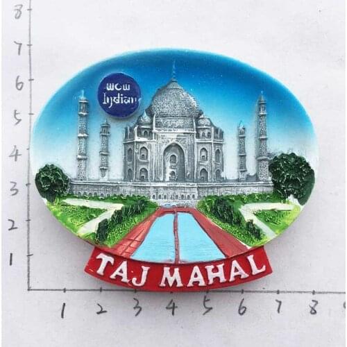 BABELEMI Resin 3D India Taj Mahal Refrigerator Magnets Fridge Magnet Souvenirs Home Decor