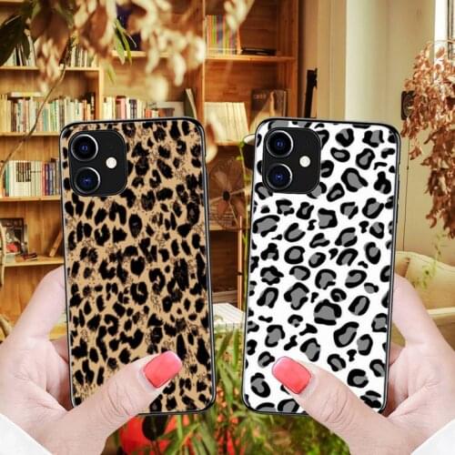 Sexy Leopard print pattern Phone Case for iPhone 12 8 7 6 6S Plus X 5S SE 2020 XR 11 12 Pro mini pro XS MAX cover