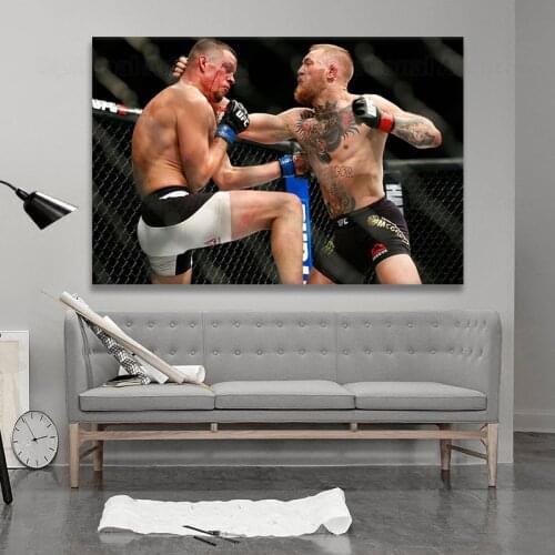 Conor McGregor inspirational boxing canvas poster picture wallpaper art for living room decoration