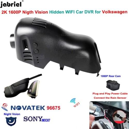 For Volkswagen Touareg For VW Touareg 2010 2011 2012 2013 2014 2015 2016 2017 2018 2019 2K 1600P WIFI Dash Cam Car DVR Cameras
