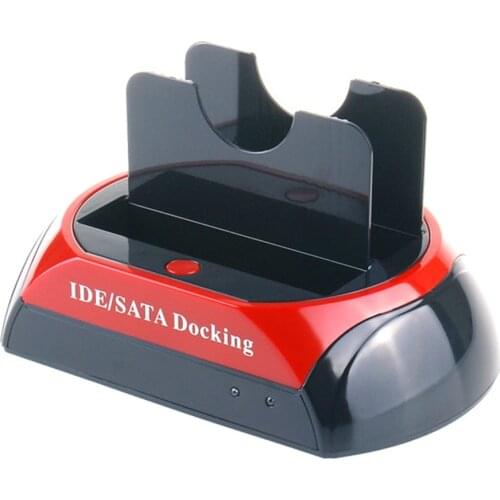 HDD Docking Station Dual Bay External Hard Disk Drive Case for 2.5 3.5 inch SATA USB2.0 to IDE HDD Hard Enclosure PC Accessories