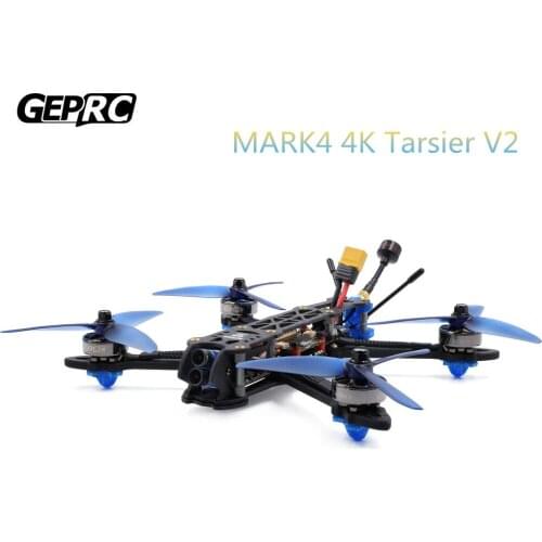GEPRC MARK4 4K Tarsier V2 FPV FreeStyle 5inch Quadcopter Drone（SPAN-F722-VTX FC BLheli_32 50A ESC 2306.5 2450KV/1850KV 4-6S