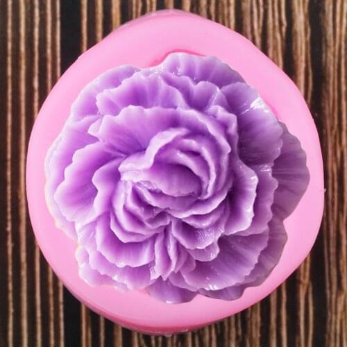 Peony Flower Fondant Molds Cake Decorating Tools Flower Silicone Mould Chocolate Gumpaste Candy Polymer Clay Moulds