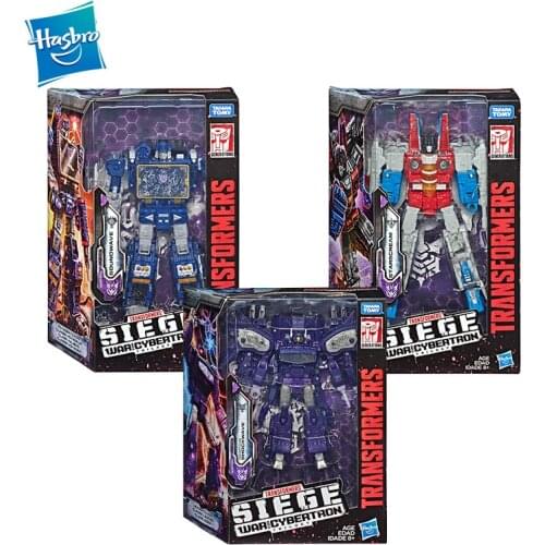 Hasbro Transformers Siege War for Cybertron Voyager WFC-S24 Decepticons Starscream Soundwave Model Kids Gift Toys Action Figures