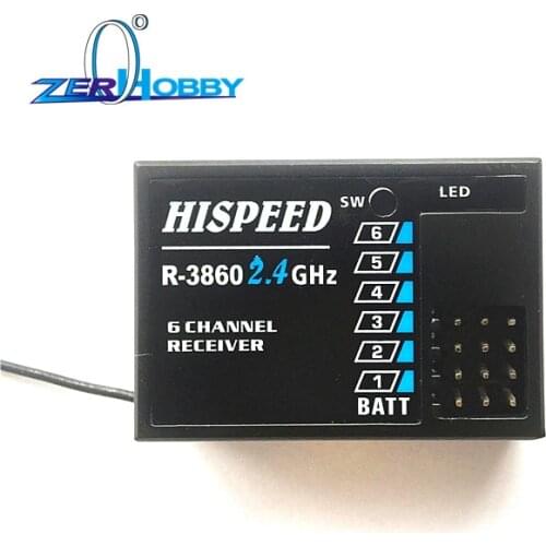 HSP RACING RC CAR SPARE PARTS ACCESSORIES PART NO. R-3860 2.4GHz HISPEED 6 CHANNEL RECEIVER FOR HSP REMOTE CONTROL T3920