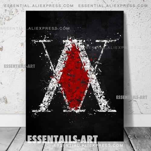 Hunter X Hunter HxH Anime Emblem Poster Canvas Wall Art Painting Decor Pictures Bedroom Study Living Room Home Decoration Prints