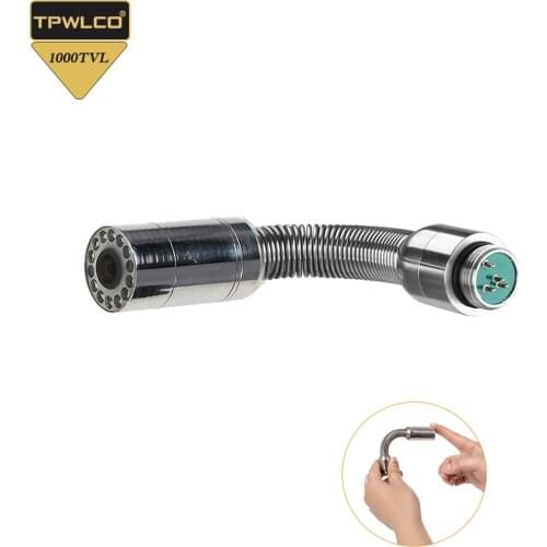 23MM Pipeline Inspection Camera Replace Head with 12pcs LED Lights Drain Pipe Sewer Snake Video Camera Wall Endoscope