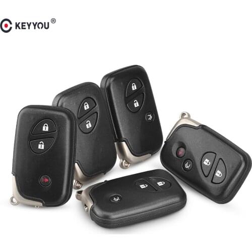 KEYYOU Replacement Keyless Shell 4 Buttons Smart Remote Key Fob Case For Lexus GS430 ES350 GS350 LX570 IS350 RX350 IS250