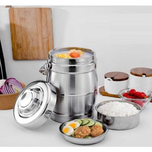 LUNCH BOX UTENSIL Stainless steel Insulated lunchbox large capacity 3 layers Bento Box Heat Preservation Pot