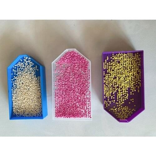 New DIY Diamond Painting Diamond Embroidery Accessories Large Capacity Big Drill Plate Plastic Tray Big Kits gift