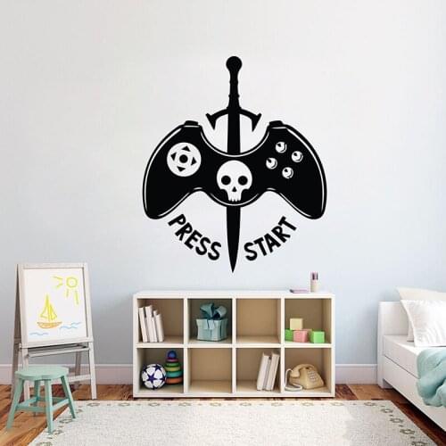 Gamer wall decal Eat Sleep Game wall decal Controller video game wall decals Customized For Kids Bedroom Vinyl Wall Art A11-013