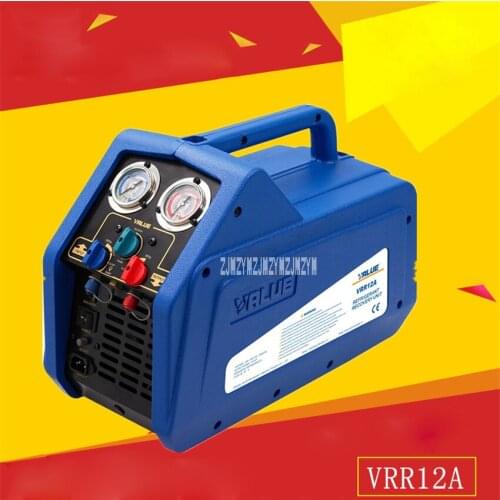New Arrival VRR12A Single Cylinder Refrigerant Recovery Machine 220-240VAC 50 / 60Hz 4A 1450rpm 3 / 4HP Motor 0-40 degrees Hot