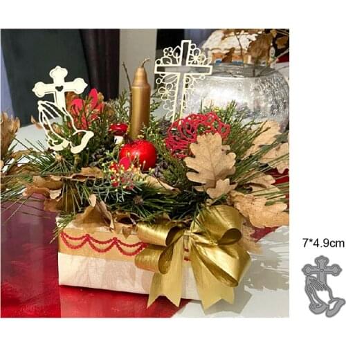 New Metal Cutting Dies Cut Die Mold Religious Cross Frame Decoration Scrapbook Paper Craft Knife Mould Blade Punch Stencils dies