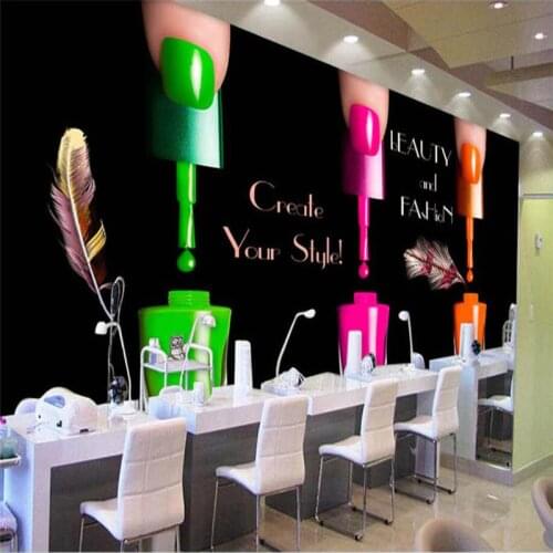 Beibehang Color beauty salon papel de parede photo wallpaper for walls 3 d Background Wall Paper Home Decor Living Room Painting