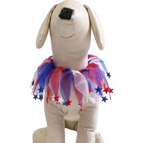 American Independence Day Pet Collar Festival Jewelry Colorful Cat Dog Collar Adjustable Pet Necklace Decor Collars For Cat Dog