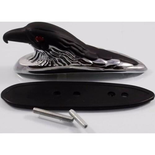 Motorcycle Front Fender Car Bonnet Eagle Head Ornament Statue Motor XL FX Custom