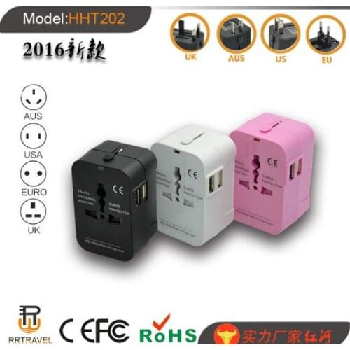 Portable USB changeover plug International plug adaptor global universal socket