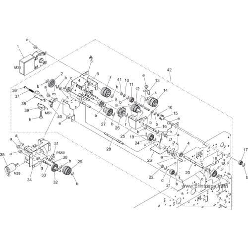 A00J235800 Fuser Drive Gear for Konica Minolta C451 C550 C650