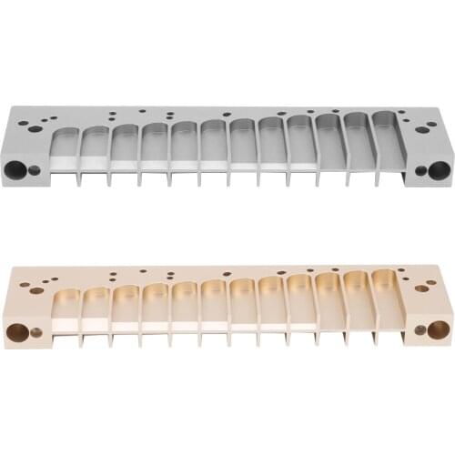 Brass Instruments Professional Harmonica Comb 12‑Hole Chromatic Scale for HOHNER 270D Original 270 LA12 TOOTS Reed Plate