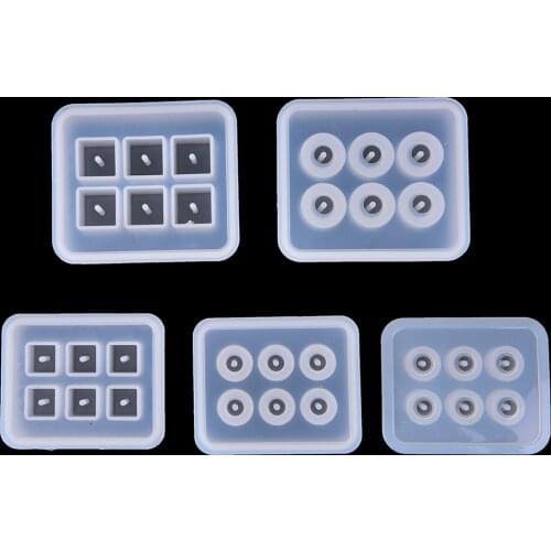 Crystal Geometric Jewelry Sphere Square Mold Pendant Silicone Ornament Resin DIY Craft Tools