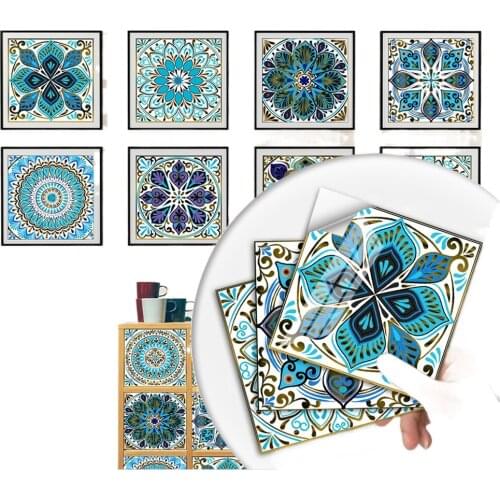 Self-adhesive Wallpaper Stitching Small Floral Stickers Home Renovation Kitchen and Bathroom Decoration Waterproof Wall Stickers