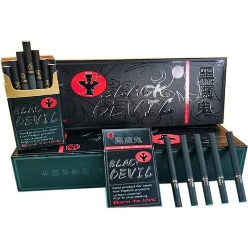 Black Devil Tea Smoke Cigarettes, Smoke-Free Nicotine Free, A Substitute for Cigarettes That Can Clean The Lungs