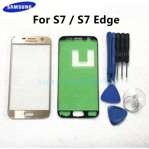 Replacement External Glass For Samsung Galaxy S7 G930 S7 Edge G935 LCD Display Touch Screen Front Outer Glass Lens